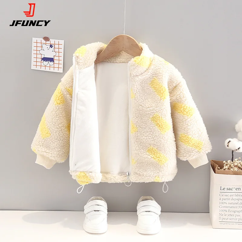 JFUNCY 2021 Winter Baby Boys Girls Short Coat Stand Collar Long Sleeve Jacket Fashion Cotton Fleece Children Thick Warm Clothes 
JFUNCY 2021 Winter Baby Boys Girls Short Coat Stand Collar Long Sleeve Jacket Fashion Cotton Fleece Children Thick Warm Clothes
