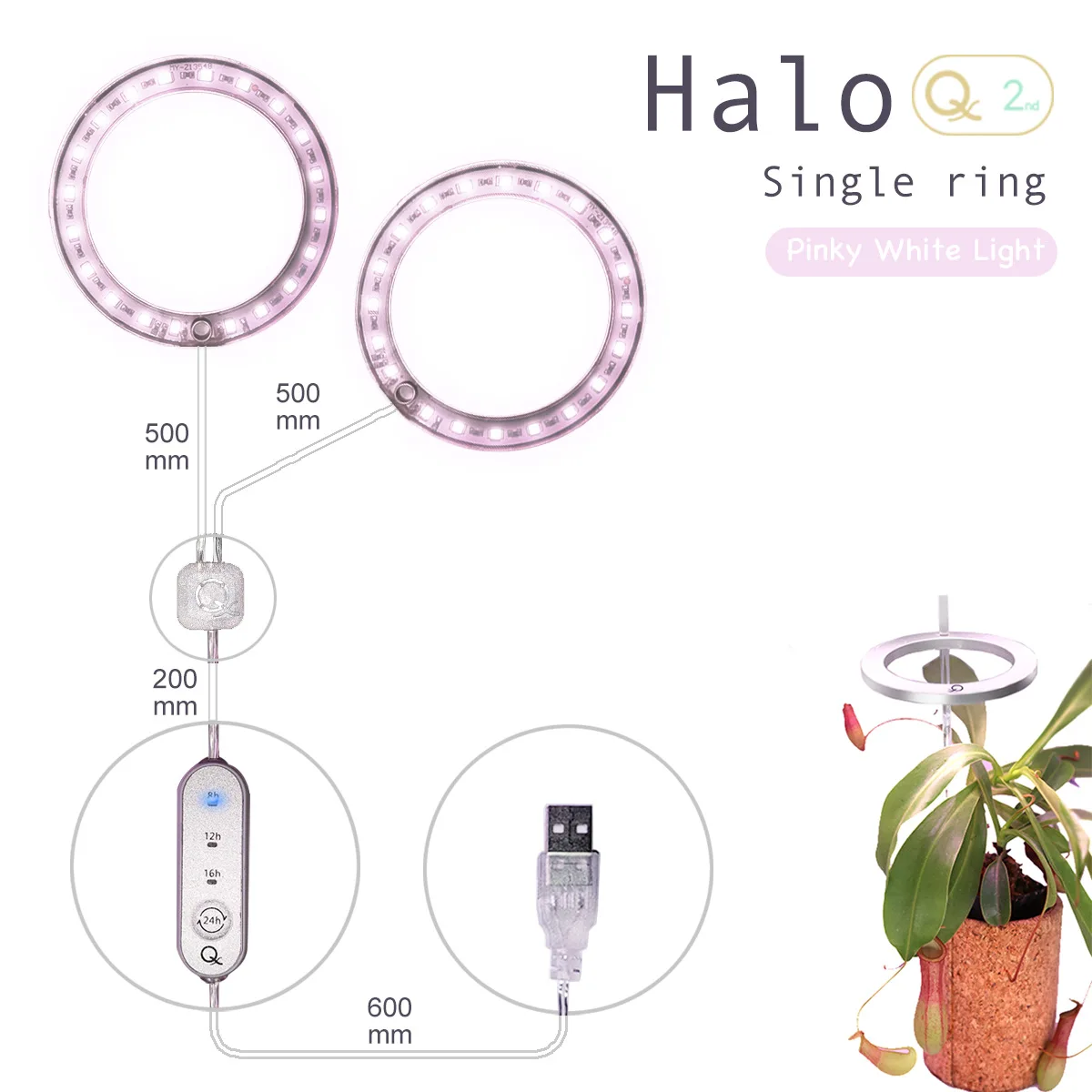 Angel Ring Fill Light household Phyto Lamp full-spectrum Fitolampy sun-like LED Indoor flower Green Plant Strawberry Grow Light
Angel Ring Fill Light household Phyto Lamp full-spectrum Fitolampy sun-like LED Indoor flower Green Plant Strawberry Grow Light