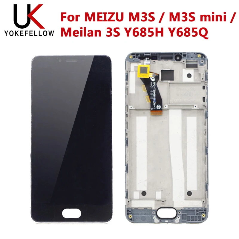Мобильный телефон LCD s для MEIZU M3S / mini Meilan 3S Y685H Y685Q ЖК дисплей с сенсорным экраном в