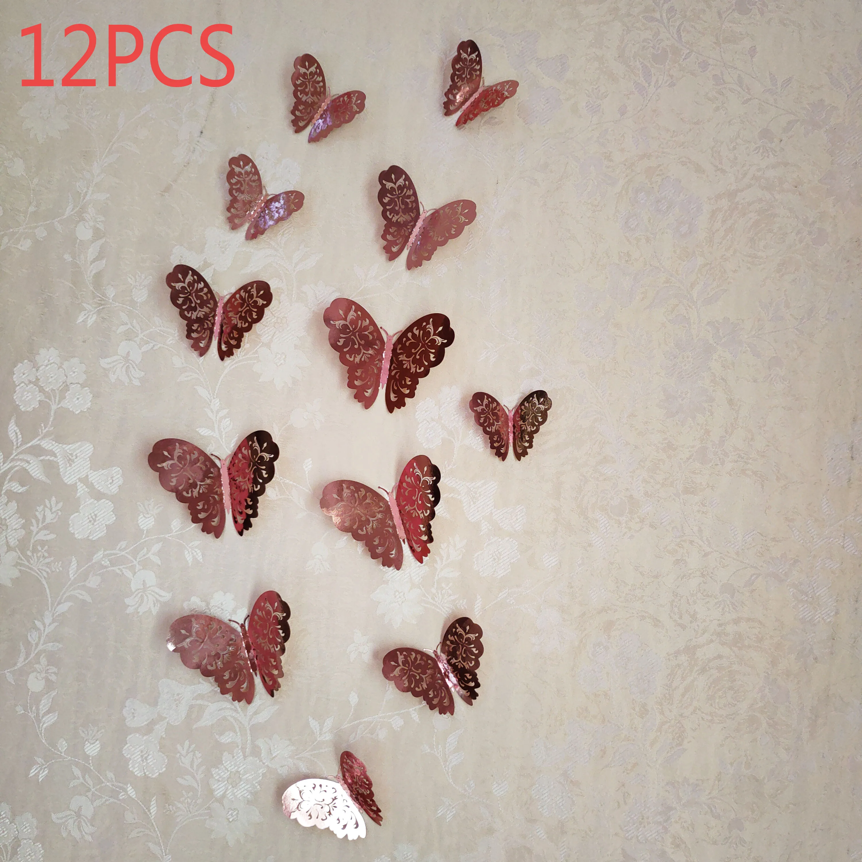 12pcs/set Hollow 3D Butterfly Wall Sticker for Wedding Decoration living room window Home Decor Gold silver Butterflies stickers
12pcs/set Hollow 3D Butterfly Wall Sticker for Wedding Decoration living room window Home Decor Gold silver Butterflies stickers