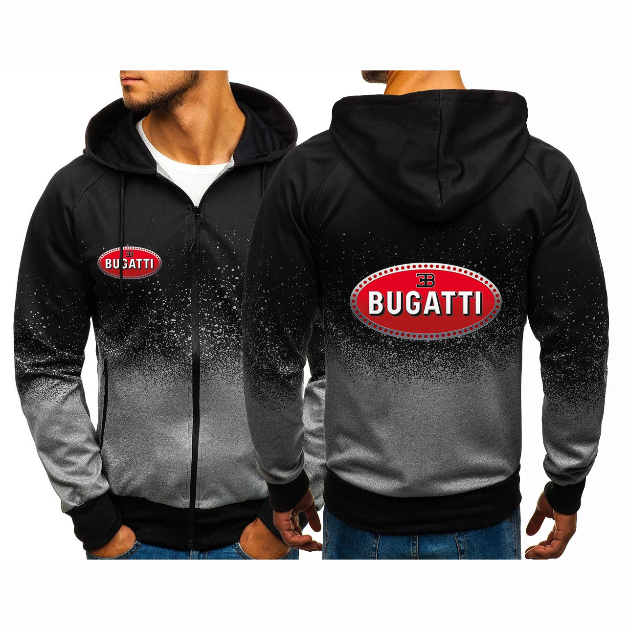NEW Bugatti Car Logo Autumn Men's Tops Hoodies Zipper Man Sweatshirts Casual Gradient Sleeve Outerwear Color jackets
NEW Bugatti Car Logo Autumn Men's Tops Hoodies Zipper Man Sweatshirts Casual Gradient Sleeve Outerwear Color jackets