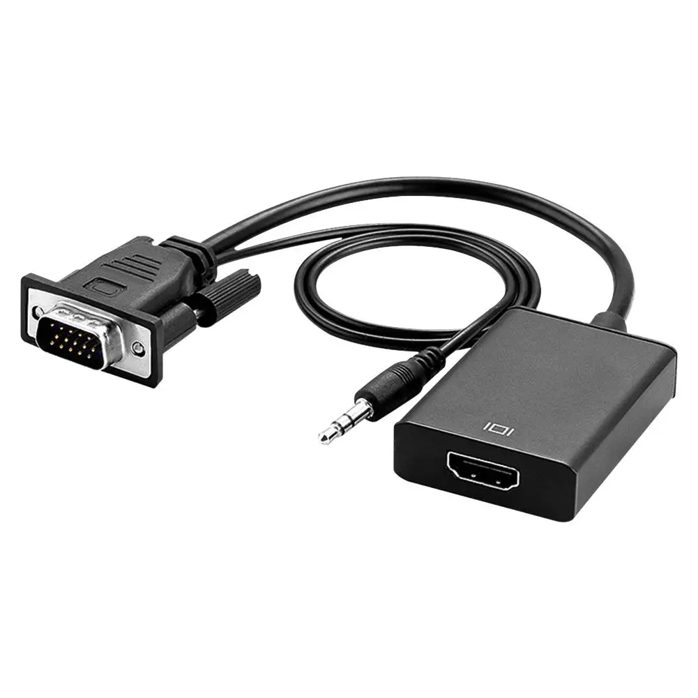 Преобразователь из VGA в HDMI высокоскоростной стабильный адаптер с аудио для