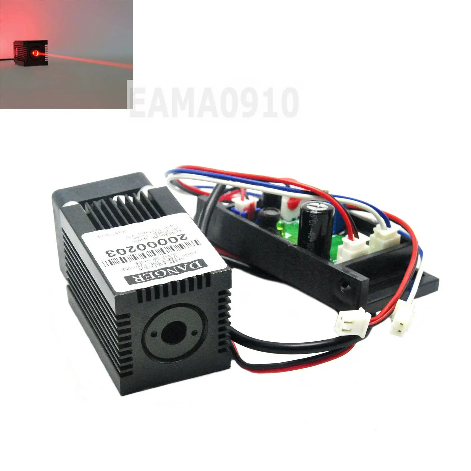 12V 635nm 638nm 100mW Orange Red Laser Diode Module w/ Driver board and Cool Fan
12V 635nm 638nm 100mW Orange Red Laser Diode Module w/ Driver board and Cool Fan