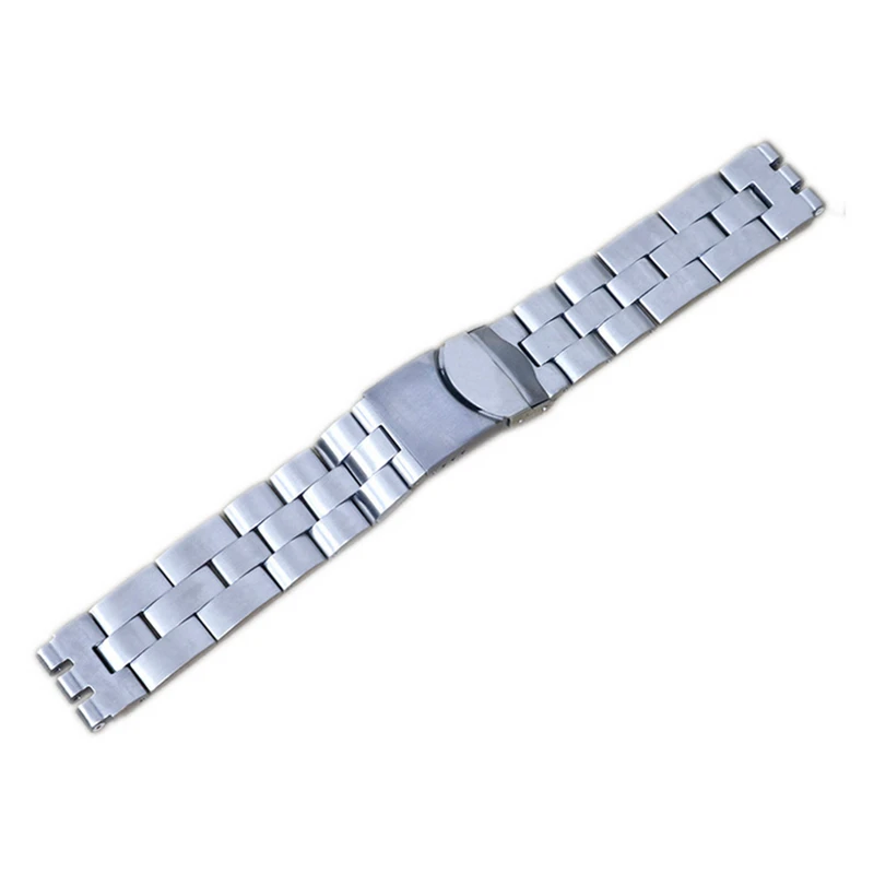 

Strap For Swatch Watchband 17mm 20mm Width Stainless Steel Wrist Watch Straps and Clasps Band Accessories