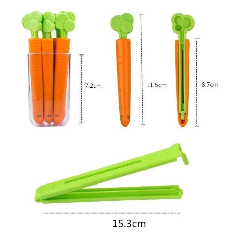5/10/20Pcs Carrot Food Bag Sealing Clip Fresh-Keeping Clamp Sealer for Food and Snack Bags Kitchen I88
5/10/20Pcs Carrot Food Bag Sealing Clip Fresh-Keeping Clamp Sealer for Food and Snack Bags Kitchen I88