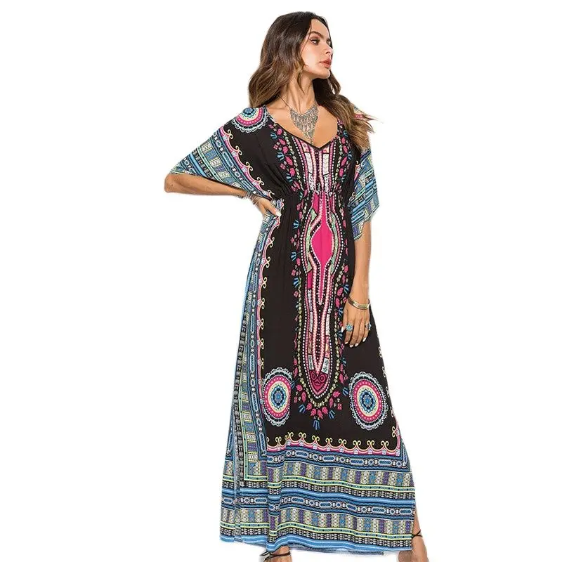 Fashion Print Abaya Dubai For Women With Elastic Waist Maxi Abaya Casual Kaftan Turkish Cardigan Long Arab Dress Femme Musulman
Fashion Print Abaya Dubai For Women With Elastic Waist Maxi Abaya Casual Kaftan Turkish Cardigan Long Arab Dress Femme Musulman