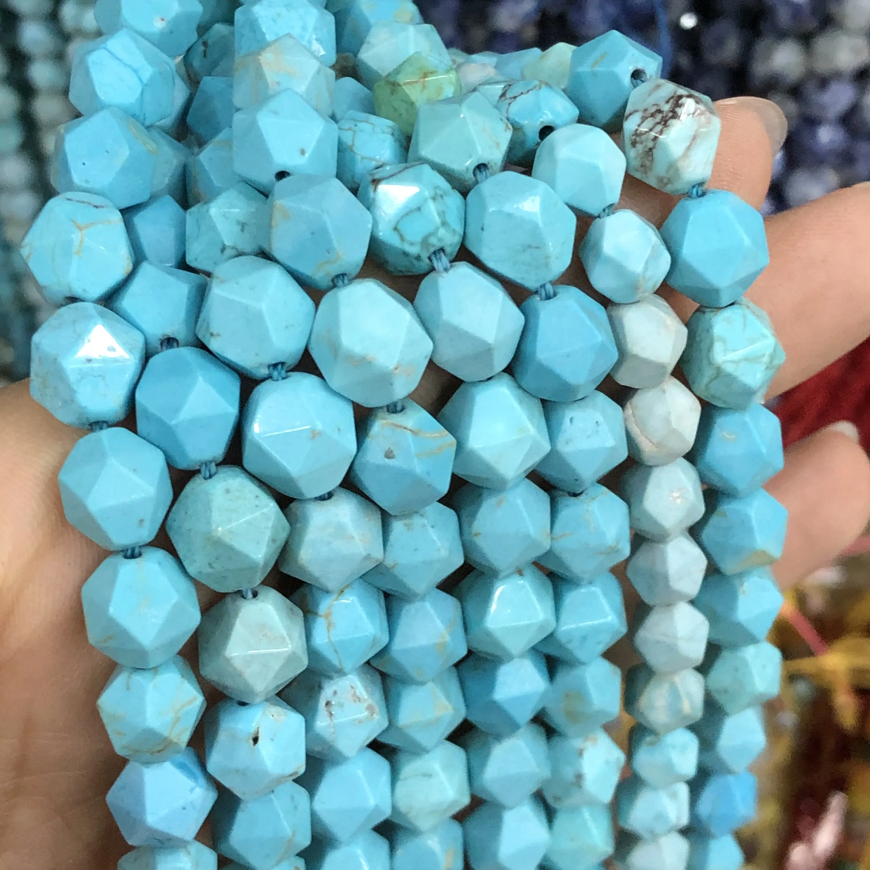 Wholesale Natural Stone Beads Faceted Turquoises DIY Gift Bracelet Necklace For Jewelry Making Loose Beads 6 8 10 mm Strand 15''
Wholesale Natural Stone Beads Faceted Turquoises DIY Gift Bracelet Necklace For Jewelry Making Loose Beads 6 8 10 mm Strand 15''