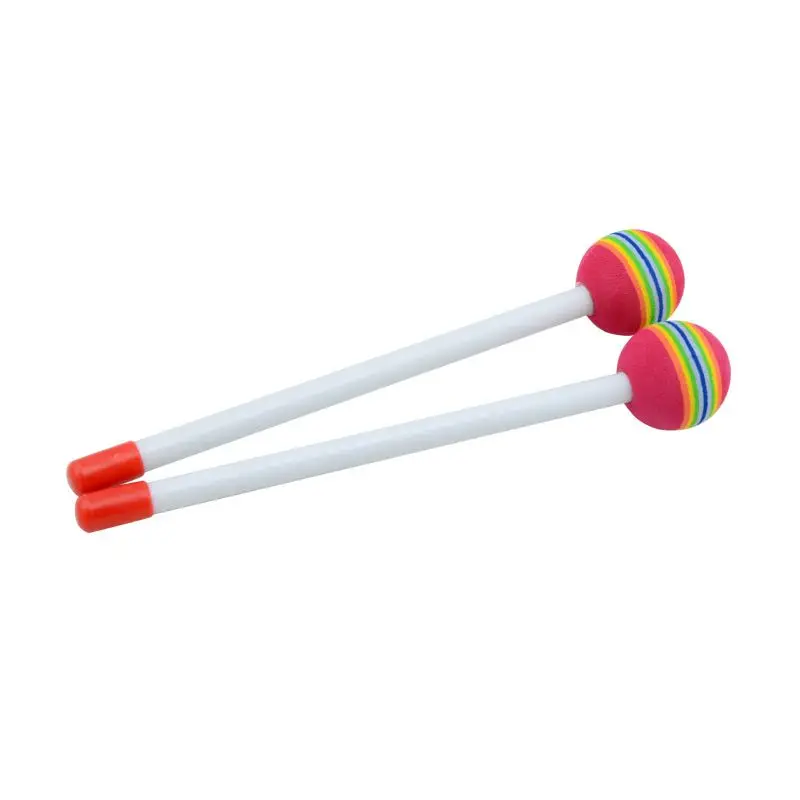 New 1pair Lollipop Rainbow Ddrumstick Orff Baby Children Percussion Drum Stick Toy
New 1pair Lollipop Rainbow Ddrumstick Orff Baby Children Percussion Drum Stick Toy