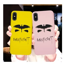 Малефисента Пленка чехол для iPhone 11 XR X Xs Max 8 7 6 Plus 6S плюс 5S SE чехлы