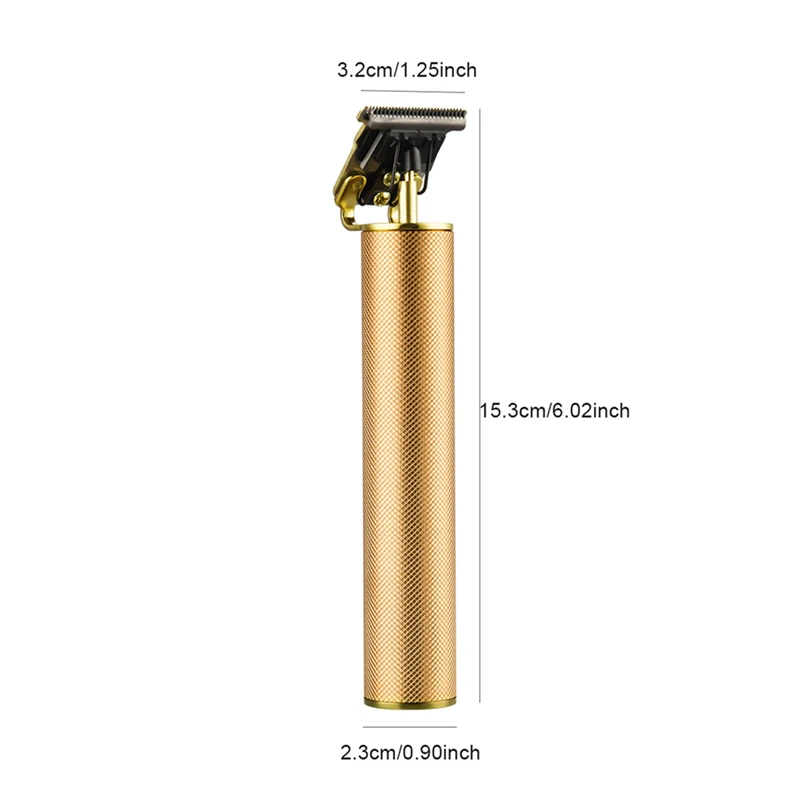 5W Quick Charge Electric Hair Trimmer T9 0mm Hair Clipper Low Noise Powerful Hair Carving Finishing Barber Outliner Professional
5W Quick Charge Electric Hair Trimmer T9 0mm Hair Clipper Low Noise Powerful Hair Carving Finishing Barber Outliner Professional