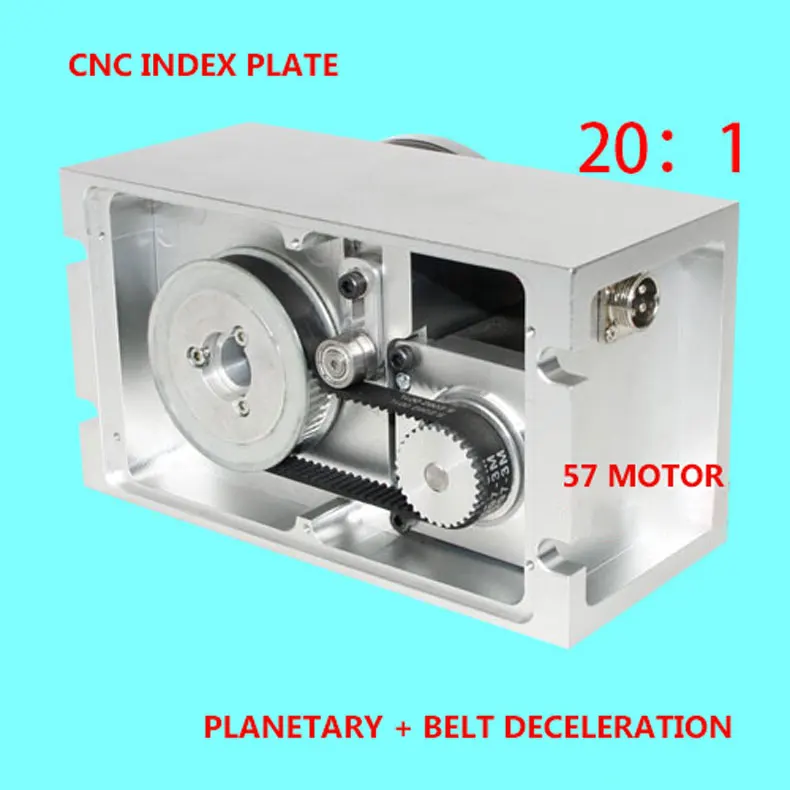

L90-20-100 A axis Indexing plate, rotating axis, CNC indexing plate, high-precision planetary reducer, 20:1