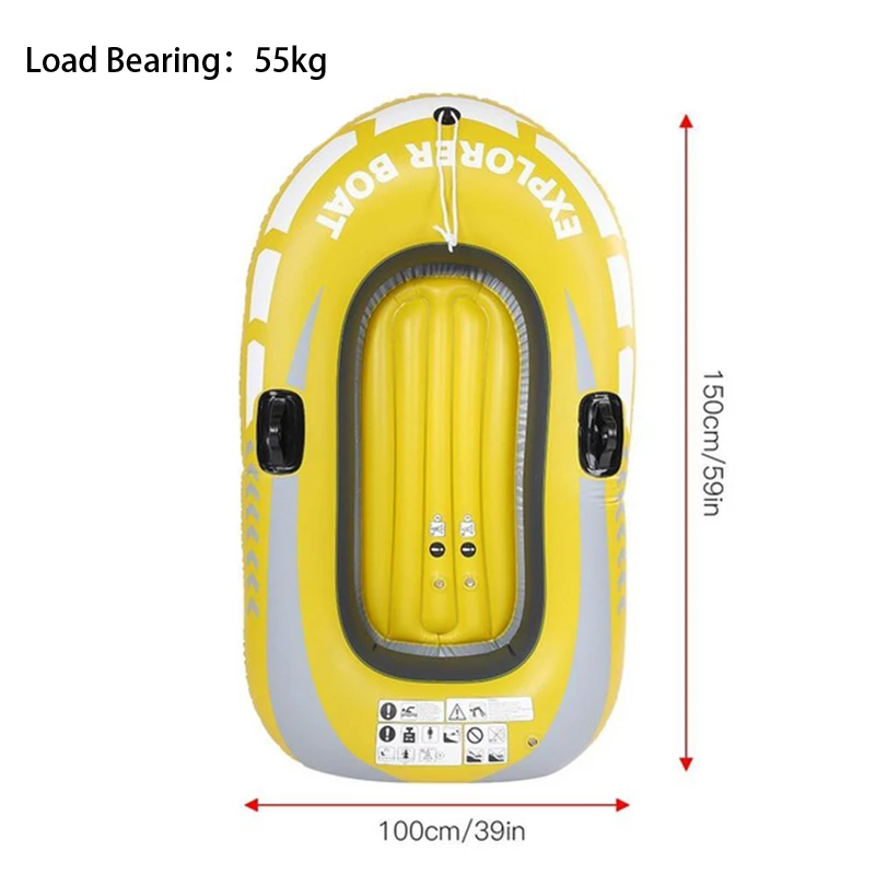 150/188cm Inflatable Fishing Boat Professional Outdoor Sport Canoe 1-2 Person PVC Stream Kayaking Rubber Boats Convenient Boat
150/188cm Inflatable Fishing Boat Professional Outdoor Sport Canoe 1-2 Person PVC Stream Kayaking Rubber Boats Convenient Boat