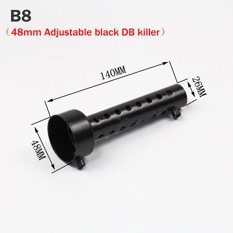 35 мм, 42 мм, 45 мм, 48 мм, 60 мм, глушитель выхлопа, регулируемый глушитель DB Killer, уменьшает шум, шумоглушитель для Akrapovic, SC, AR
35 мм, 42 мм, 45 мм, 48 мм, 60 мм, глушитель выхлопа, регулируемый глушитель DB Killer, уменьшает шум, шумоглушитель для Akrapovic, SC, AR