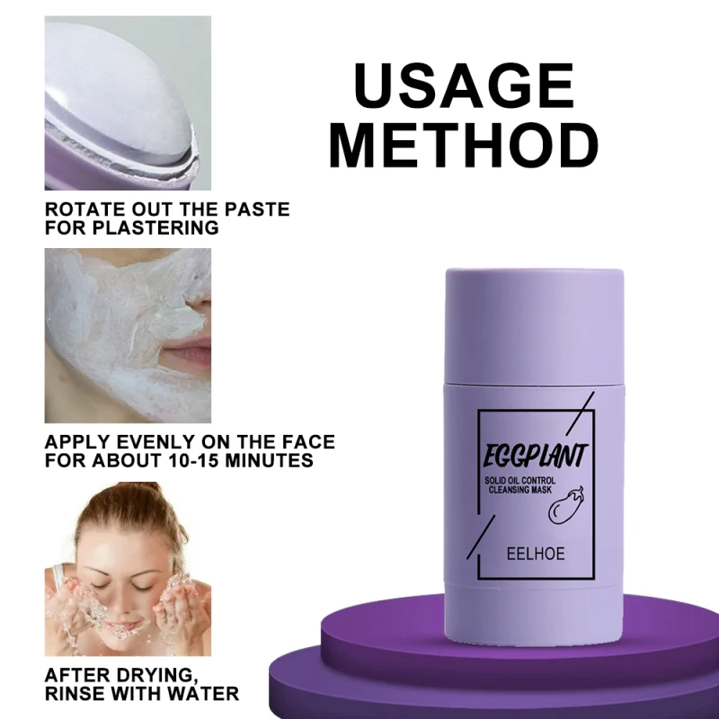 Oil Control Green Tea/eggplant Purifying Clay Stick Mask Acne Clearing Solid Face Mask Moisturizing Face Masks Skin Care
Oil Control Green Tea/eggplant Purifying Clay Stick Mask Acne Clearing Solid Face Mask Moisturizing Face Masks Skin Care