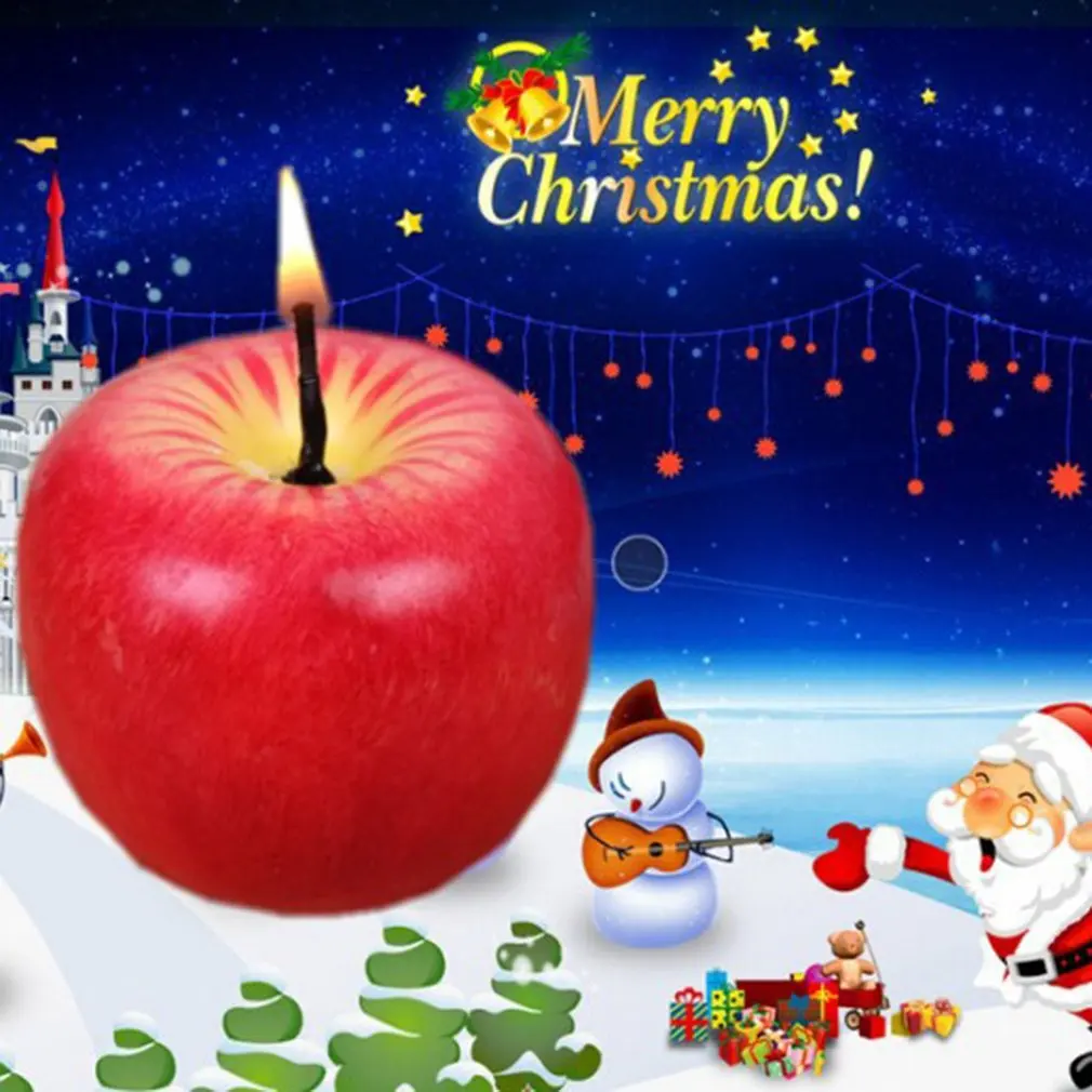 Creative Red Apple Shape Fruit Candle Home Decoration New Year Eve Christmas Birthday Decorations To Relatives And Friends 
Creative Red Apple Shape Fruit Candle Home Decoration New Year Eve Christmas Birthday Decorations To Relatives And Friends