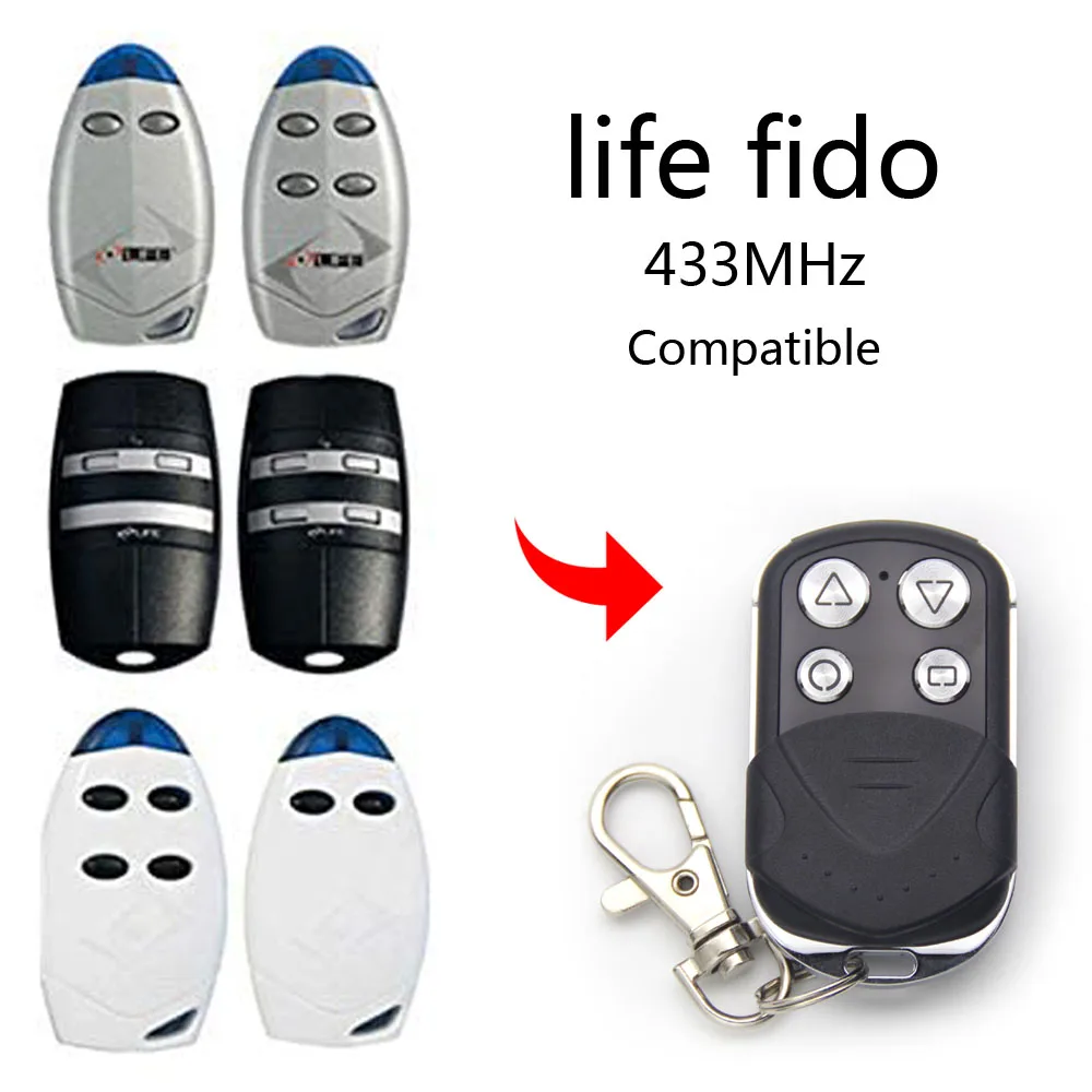 LIFE FIDO VIP 2 4 BRAVO2 BRAVO4 Remote Control Compatible Garage Door LIFE 433mhz Remoe
LIFE FIDO VIP 2 4 BRAVO2 BRAVO4 Remote Control Compatible Garage Door LIFE 433mhz Remoe