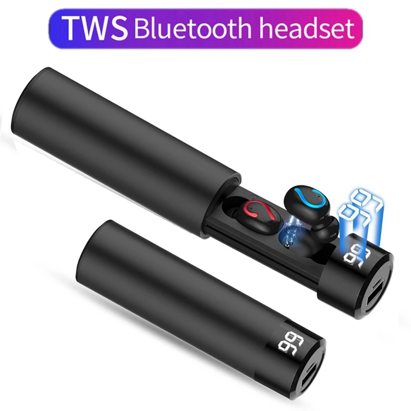 TWS настоящие беспроводные наушники HiFi Bluetooth 6D шумоподавление Музыкальная