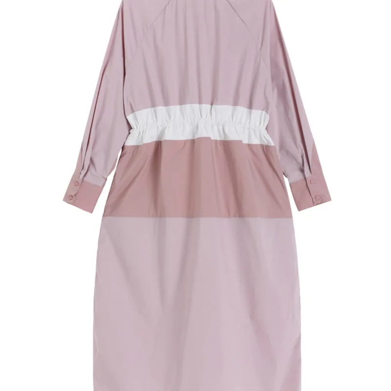 SHENGPALAE 2021 Spring Women Vintage Loose High Waist Slim Was Thin Elegant Hit Color Splice Single-breasted Maxi Dress ZA5668
SHENGPALAE 2021 Spring Women Vintage Loose High Waist Slim Was Thin Elegant Hit Color Splice Single-breasted Maxi Dress ZA5668