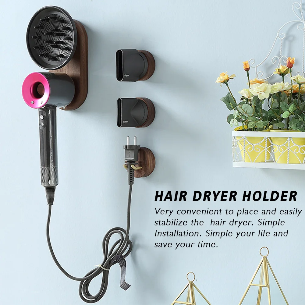 Durable Organizer Walnut Wood Stand Rustic Accessories Nozzles Hair Dryer Holder Bathroom Storage Wall Mount Magnetic
Durable Organizer Walnut Wood Stand Rustic Accessories Nozzles Hair Dryer Holder Bathroom Storage Wall Mount Magnetic