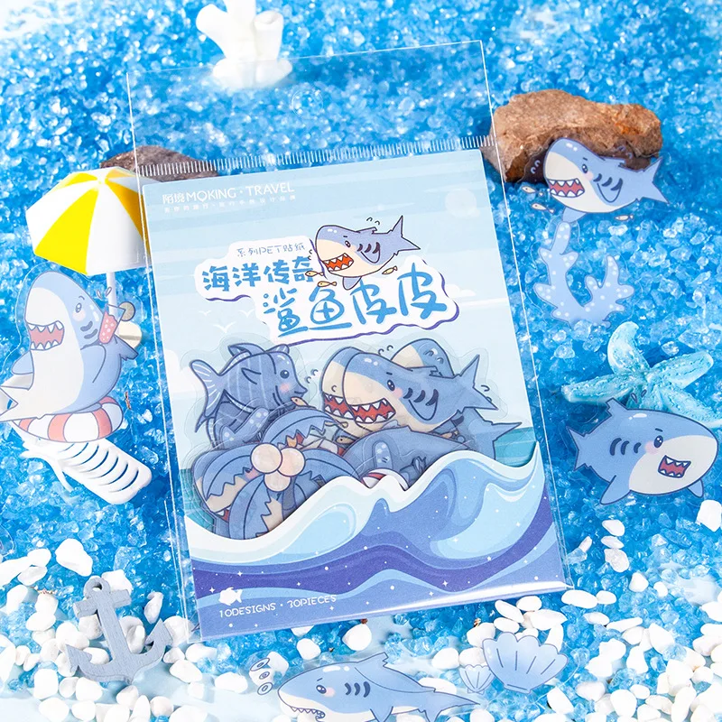 30 PCS PET Waterproof Durable Blue Cute Cartoon Sea Animals Dolphin Whale Octopus Decorative Stickers for Scrapbooking DIY Craft
30 PCS PET Waterproof Durable Blue Cute Cartoon Sea Animals Dolphin Whale Octopus Decorative Stickers for Scrapbooking DIY Craft