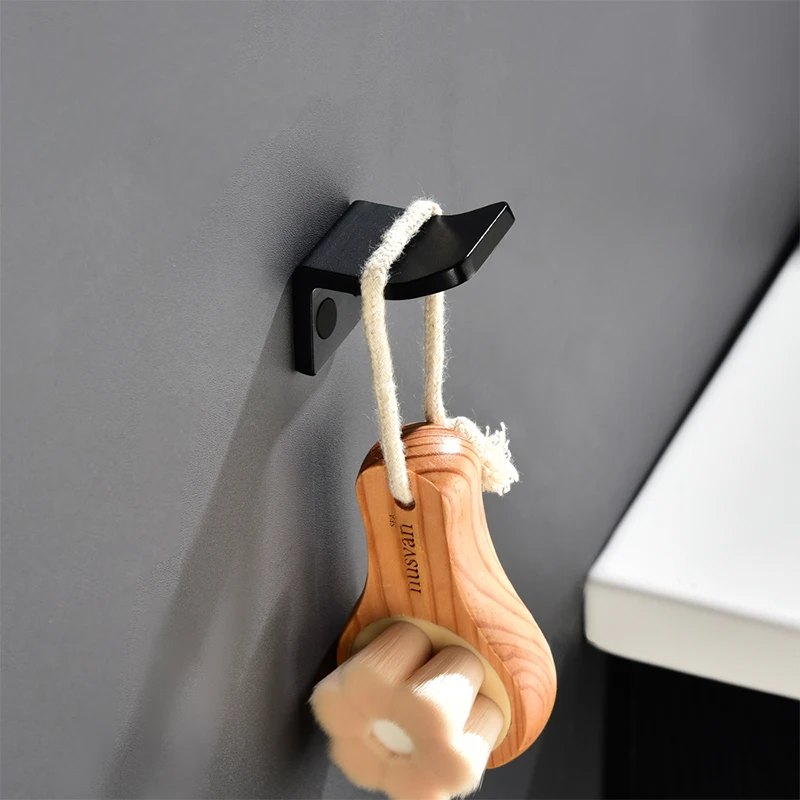 Aluminum Bathroom Accessories Towel Single Hook Black Wall Mount Clothes Hanger Coat Rack For Kitchen & Hotel
Aluminum Bathroom Accessories Towel Single Hook Black Wall Mount Clothes Hanger Coat Rack For Kitchen & Hotel