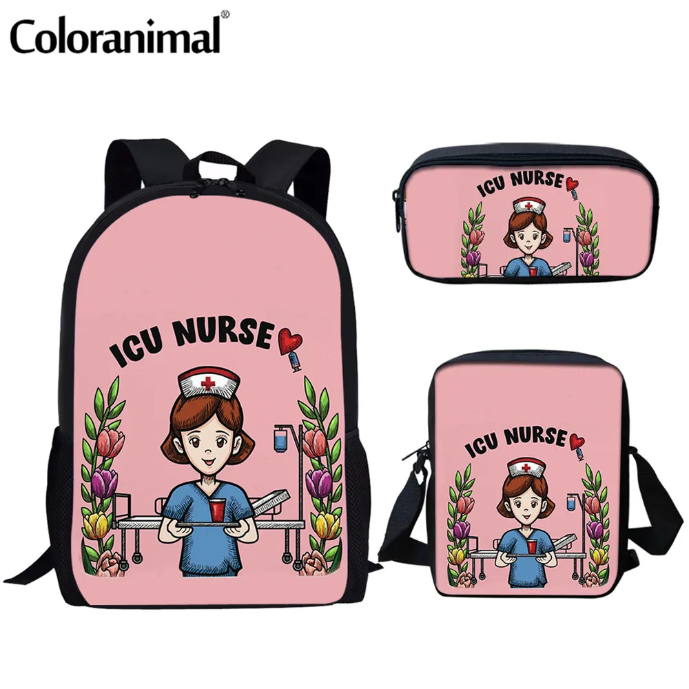 Новый модный детский рюкзак Coloranimal с мультяшным рисунком для медсестер и девочек 3 шт./компл. школьный рюкзак для девочек и мальчиков для под... 
Новый модный детский рюкзак Coloranimal с мультяшным рисунком для медсестер и девочек 3 шт./компл. школьный рюкзак для девочек и мальчиков для под...