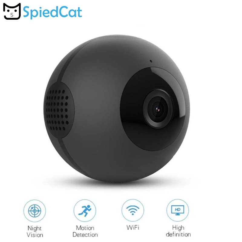Фото Мини Wifi IP P2P HD камера ночного видения с широкоградусным объективом Обнаружение