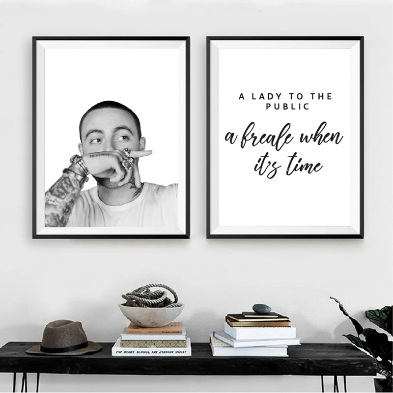 Постер Mac Miller печать настенное искусство рэпер хип-хоп декор Ариана Гранде