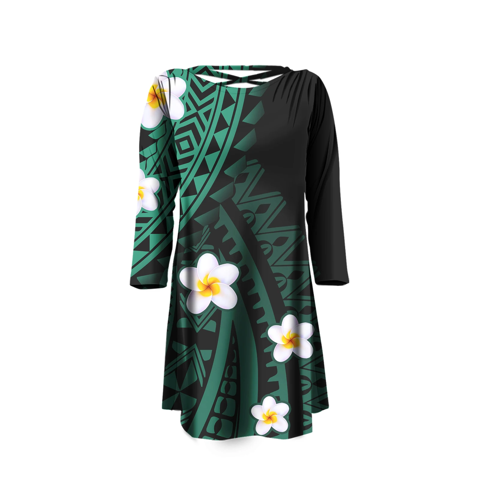 Polynesian Style Women Long Sleeve Printed Party Dresses Plus Size Women Dress Sexy Backless Dress Undertake Custom Printing
Polynesian Style Women Long Sleeve Printed Party Dresses Plus Size Women Dress Sexy Backless Dress Undertake Custom Printing
