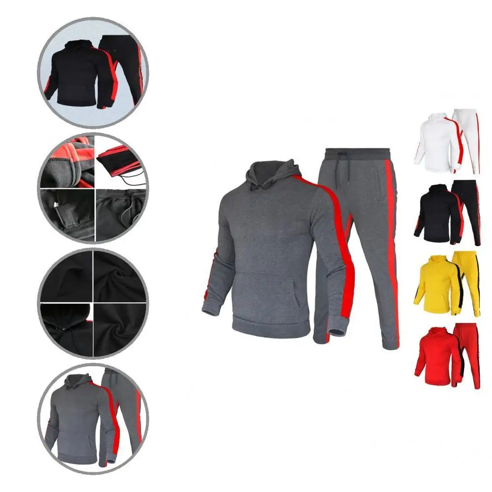 Men Tracksuit Fashion Striped Patchwork Drawstring Men Tracksuit Ankle Banded Elastic Waist Sporty Outfit
Men Tracksuit Fashion Striped Patchwork Drawstring Men Tracksuit Ankle Banded Elastic Waist Sporty Outfit