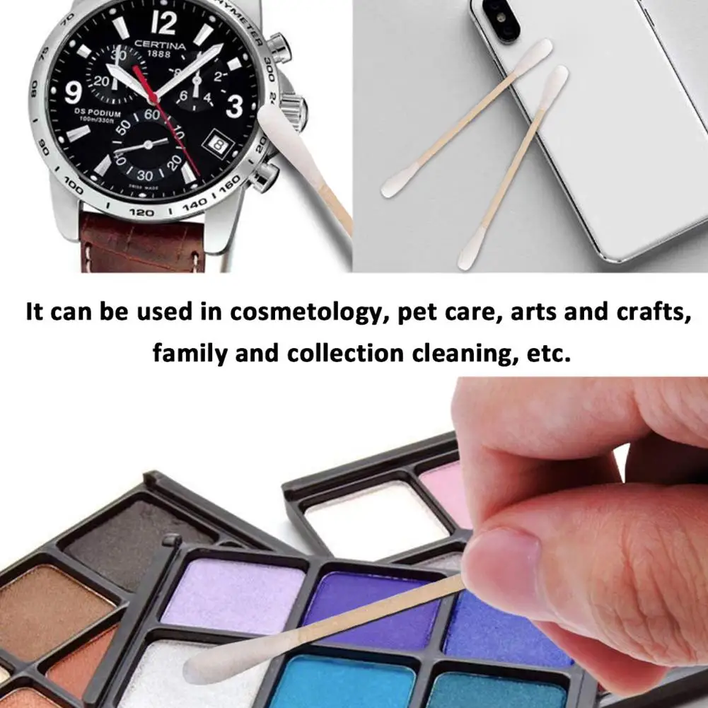 Blue ZOO Disposable Cotton Swab Double-end Wood Cotton Buds Swabs Eyelash Extension Glue Removing Tools
Blue ZOO Disposable Cotton Swab Double-end Wood Cotton Buds Swabs Eyelash Extension Glue Removing Tools