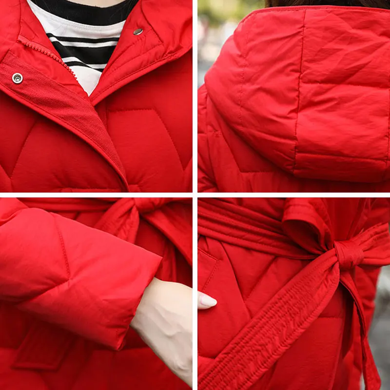 FAKUNTN 2021 New Sashes Long Hooded Parka Coat Casual Slim Fashion Winter Jackets For Women Fashion Office Lady Jacket Coat
FAKUNTN 2021 New Sashes Long Hooded Parka Coat Casual Slim Fashion Winter Jackets For Women Fashion Office Lady Jacket Coat