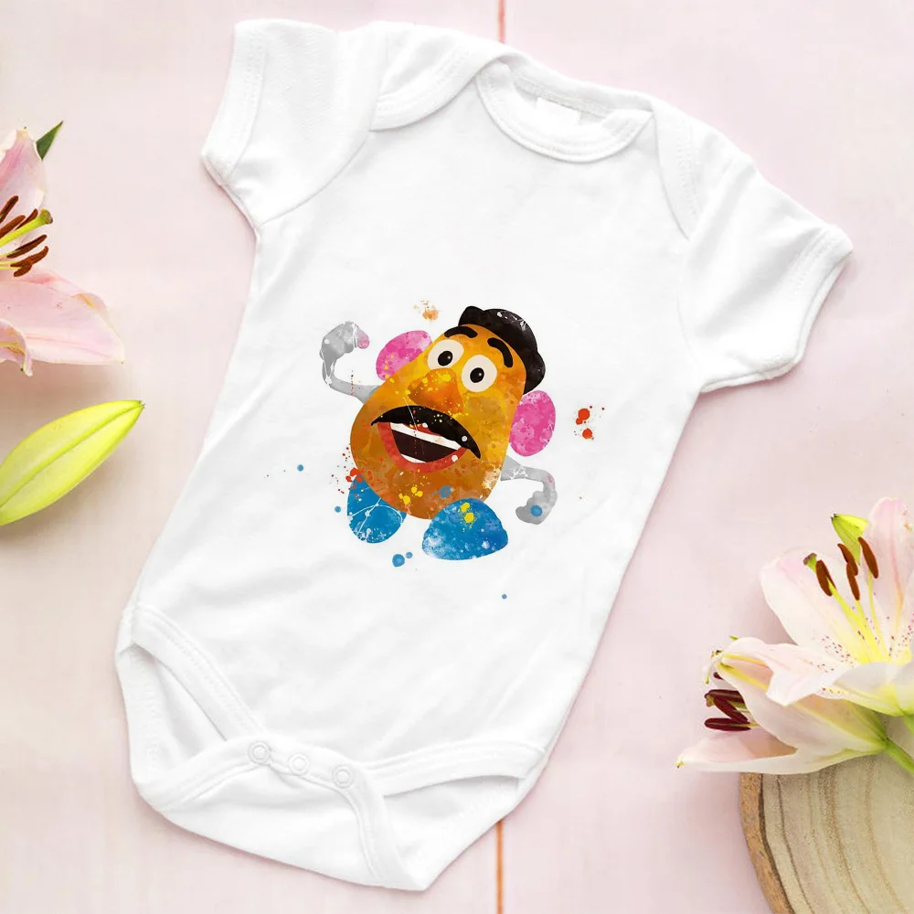 Baby Girl Clothes Toy Story Kawaii Egg Head Mr Print Short-Sleeved Toddler Boy Romper Summer Casual White Twins Bodysuit
Baby Girl Clothes Toy Story Kawaii Egg Head Mr Print Short-Sleeved Toddler Boy Romper Summer Casual White Twins Bodysuit
