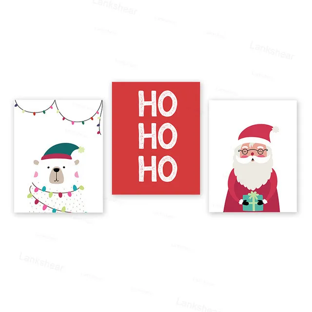 Merry Christmas Red Santa Claus and White Snowman Canvas Painting Posters and Prints Wall Art Pictures for Living Room Decor
Merry Christmas Red Santa Claus and White Snowman Canvas Painting Posters and Prints Wall Art Pictures for Living Room Decor