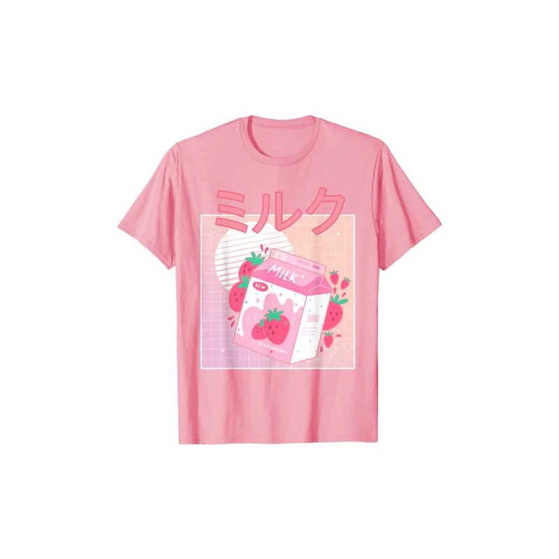 Fun Retro 90s Japan Cute Strawberry Milk Shake Carton T-shirt Women's Short-Sleeved Cotton Tops Harajuku Graphic Oversized Tee
Fun Retro 90s Japan Cute Strawberry Milk Shake Carton T-shirt Women's Short-Sleeved Cotton Tops Harajuku Graphic Oversized Tee