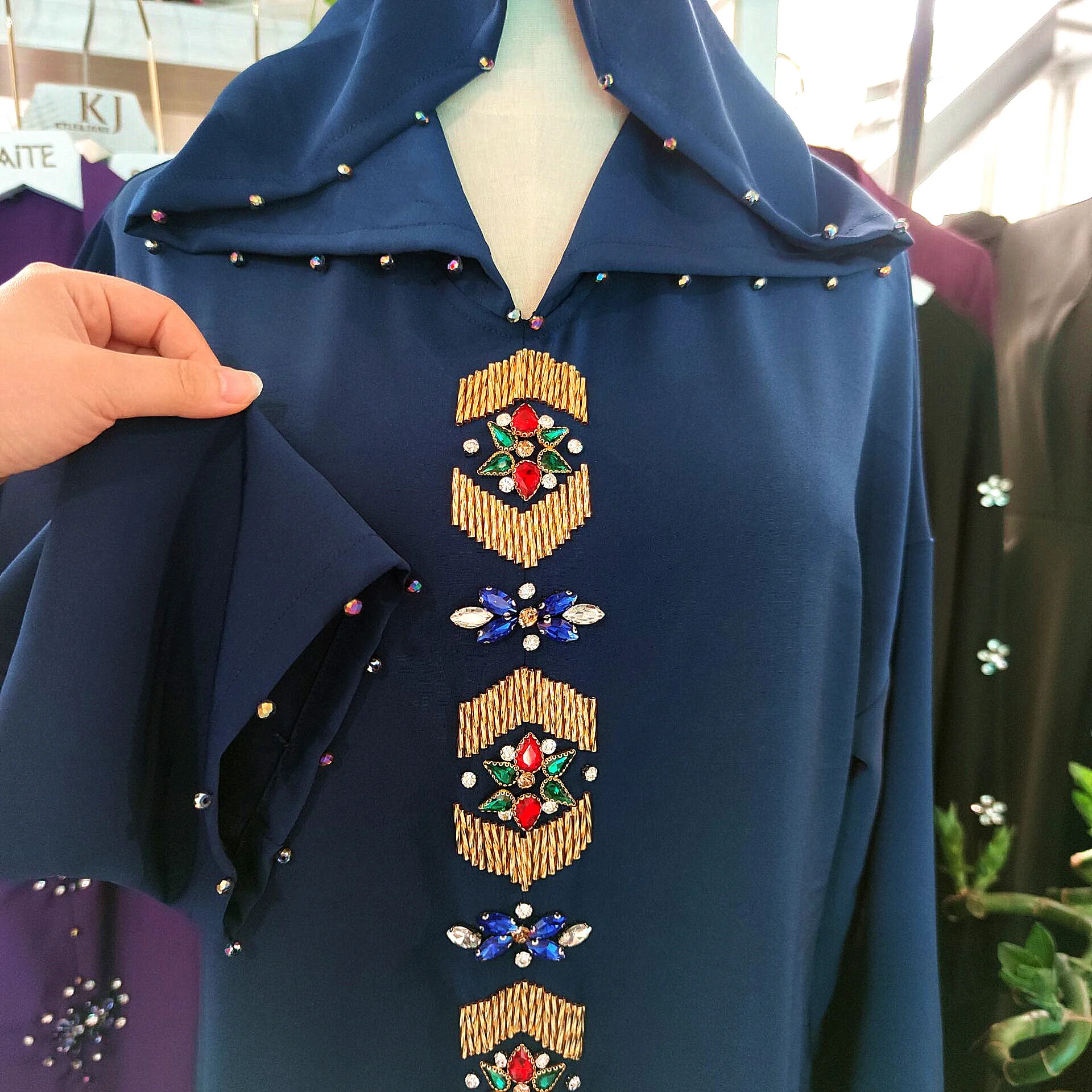 Muslim Dress Abaya Dubai Arabic Handmade Evening Morocco Kaftan Robe Femme Islam Clothing Abayas for Women Ramadan Vestidos
Muslim Dress Abaya Dubai Arabic Handmade Evening Morocco Kaftan Robe Femme Islam Clothing Abayas for Women Ramadan Vestidos