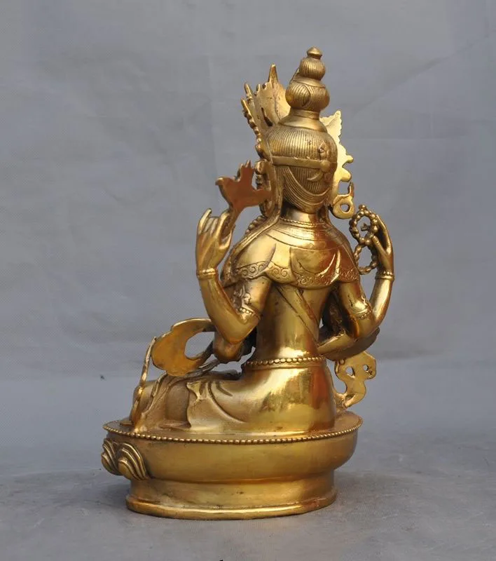 christmas 12"Tibet Buddhism pure Brass 4 Arms Chenrezig kwan-yin GuanYin buddha statue New Year
christmas 12"Tibet Buddhism pure Brass 4 Arms Chenrezig kwan-yin GuanYin buddha statue New Year