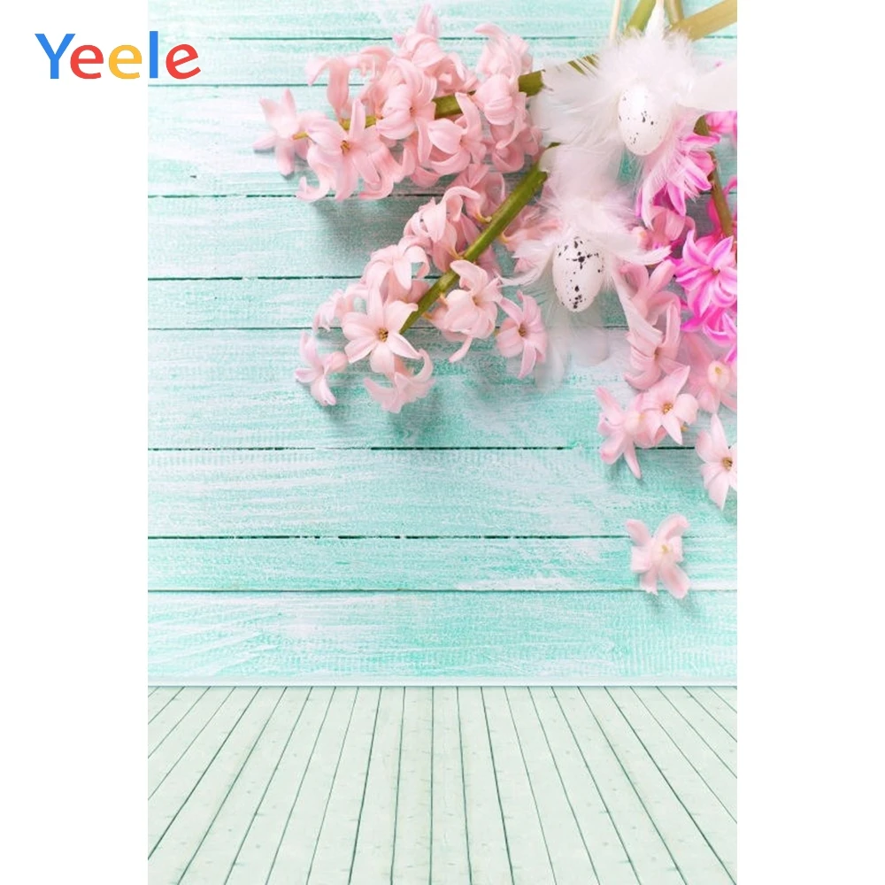 

Blue Wood Board Flower Spring Baby Portrait Backdrop Vinyl Photography Background For Photo Studio Photophone Photocall Shoot