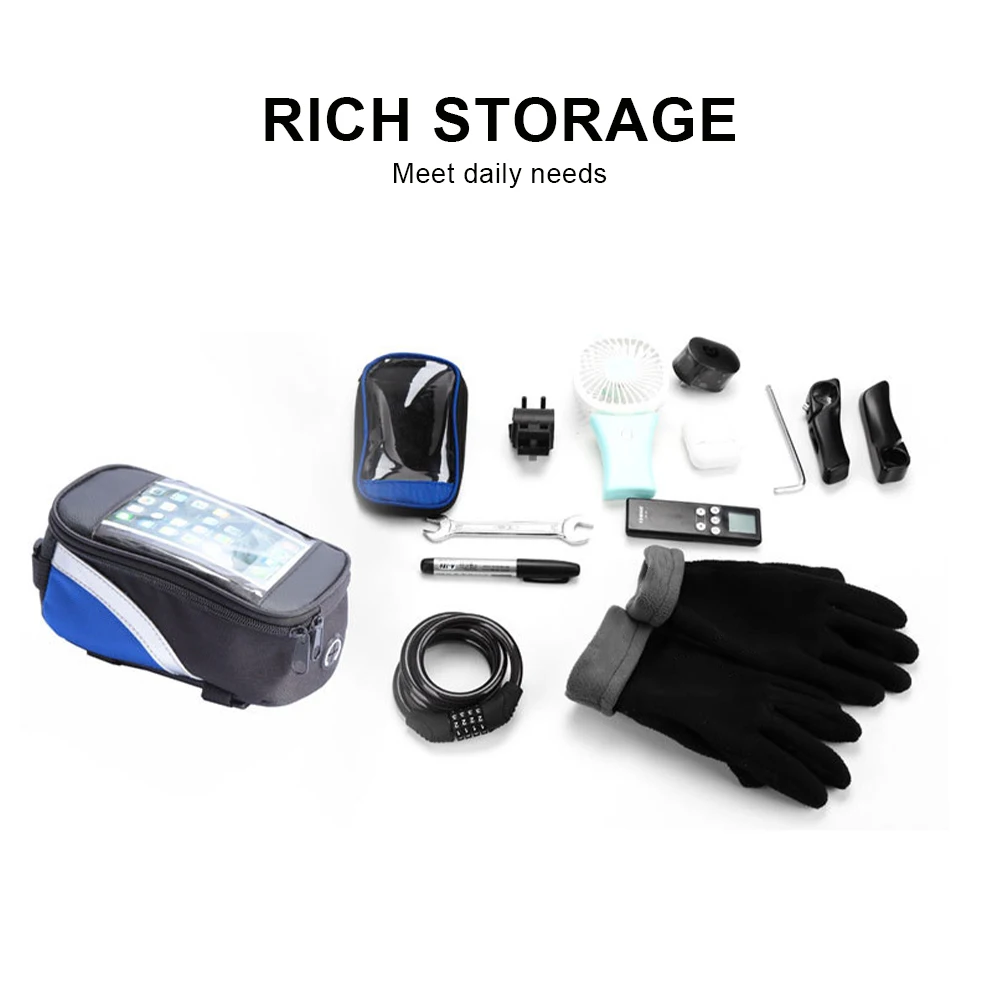 Waterproof Bicycle bag Bike Frame Front Top Tube Bike Bag Cycling Touch Phone Screen Case Bicycle Accessories for Mountain Road
Waterproof Bicycle bag Bike Frame Front Top Tube Bike Bag Cycling Touch Phone Screen Case Bicycle Accessories for Mountain Road