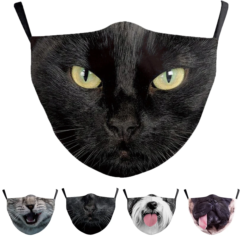 Creative Fashion Halloween Cospaly Animal Mouth Face-Masks Black Kitten Dog Women Men Unisex Protection Cycling Spots Party Mask
Creative Fashion Halloween Cospaly Animal Mouth Face-Masks Black Kitten Dog Women Men Unisex Protection Cycling Spots Party Mask