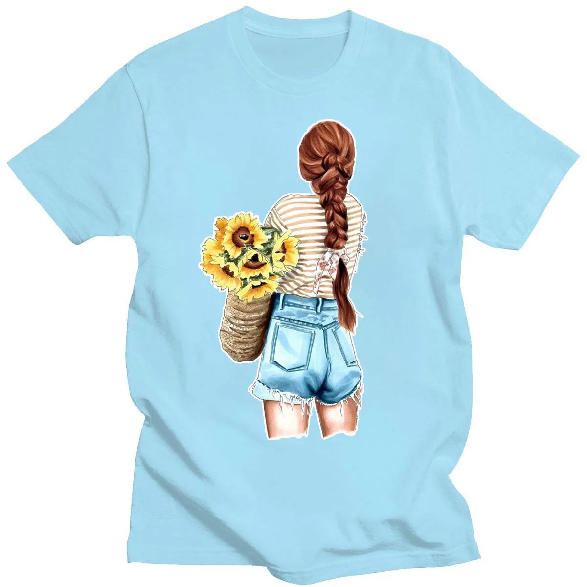 Summer Women T Shirt Casual Tops Tee Cotton Short Sleeve T Shirt Unisex Beauty of Bouquet Printed Harajuku Lady T-Shirt Clothing
Summer Women T Shirt Casual Tops Tee Cotton Short Sleeve T Shirt Unisex Beauty of Bouquet Printed Harajuku Lady T-Shirt Clothing