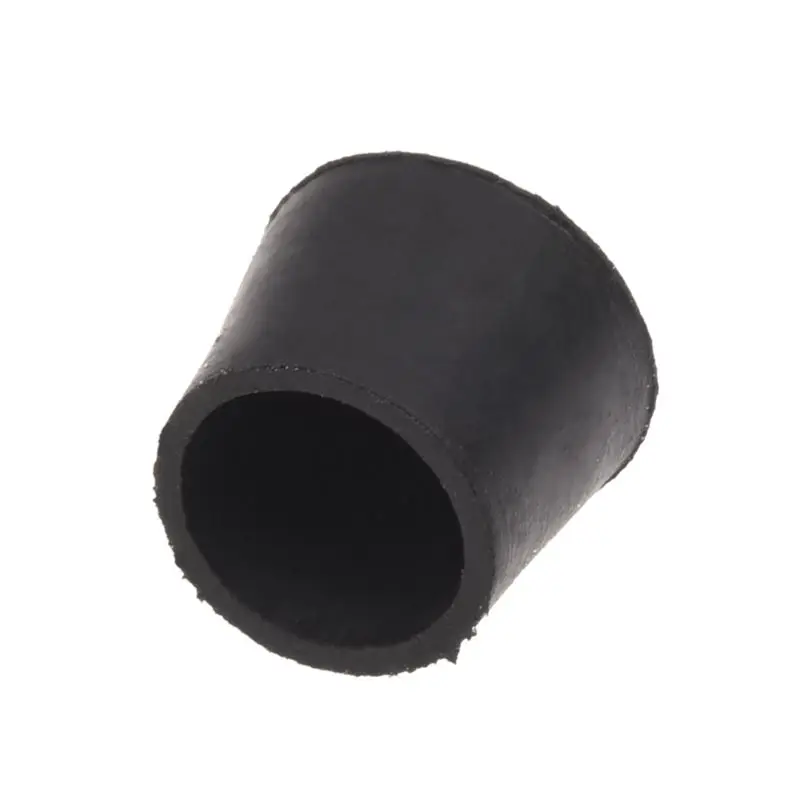 40 Pcs Black Rubber Chair Table Feet Pipe Tube Tubing End Caps 14mm