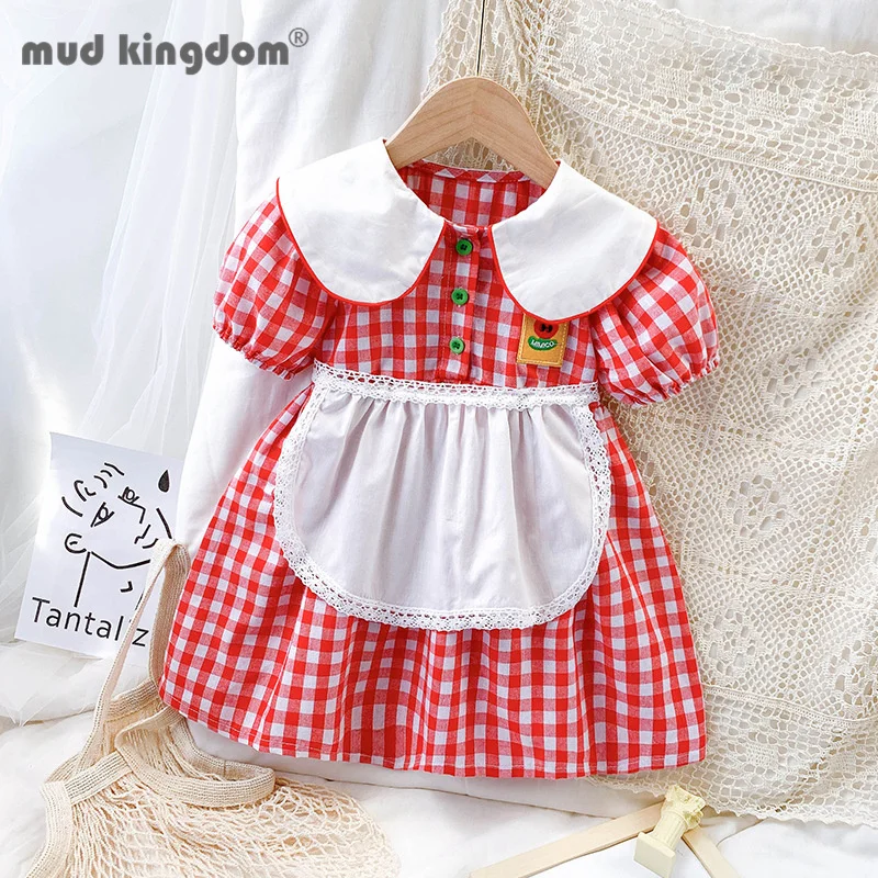 Mudkingdom Princess Dress Girls Cute Plaid Lapel Cartoon Ball Gown Apron Puff Sleeves Dresses for Kids Summer Toddler Clothes
Mudkingdom Princess Dress Girls Cute Plaid Lapel Cartoon Ball Gown Apron Puff Sleeves Dresses for Kids Summer Toddler Clothes