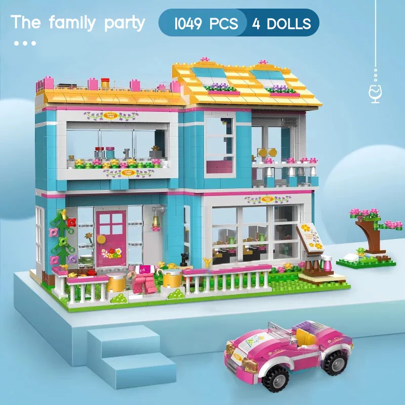 New 1049pcs Friends Friendship Family House Building Blocks Girls Friends Stacking Bricks Toys for Children Gift with figures
New 1049pcs Friends Friendship Family House Building Blocks Girls Friends Stacking Bricks Toys for Children Gift with figures