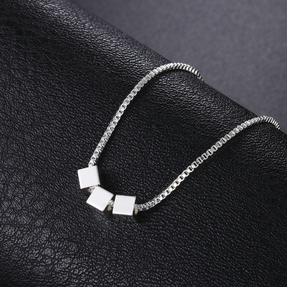 925 Sterling Silver Cube Fashion Pendants And Necklaces For Women Vintage Party Jewelry 2021 Christmas Female Gift
925 Sterling Silver Cube Fashion Pendants And Necklaces For Women Vintage Party Jewelry 2021 Christmas Female Gift