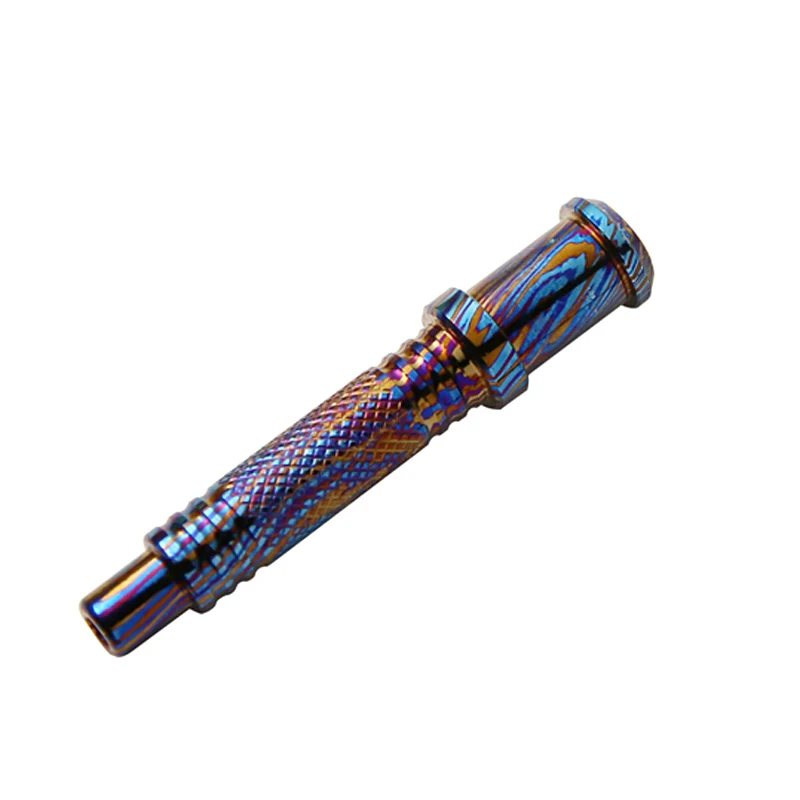 A196 EDC титановый сплав/титановый дамасский сигаретный фильтр для сигарет тройной
