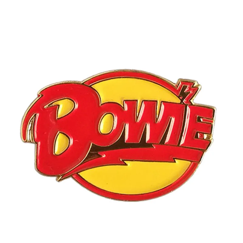 Брошь с эмалью David Bowie Rebel Bolt знаменитости музыкант значок лацканами Ziggy Stardust Aladdin
