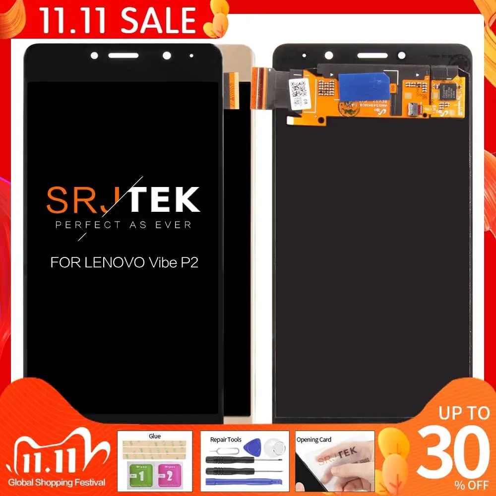 Srjtek AMOLED Original 5.5" LCD For Lenovo P2 Display Touch Screen With Frame For Lenovo Vibe P2 LCD Display P2c72 P2a42 Screen
Srjtek AMOLED Original 5.5" LCD For Lenovo P2 Display Touch Screen With Frame For Lenovo Vibe P2 LCD Display P2c72 P2a42 Screen