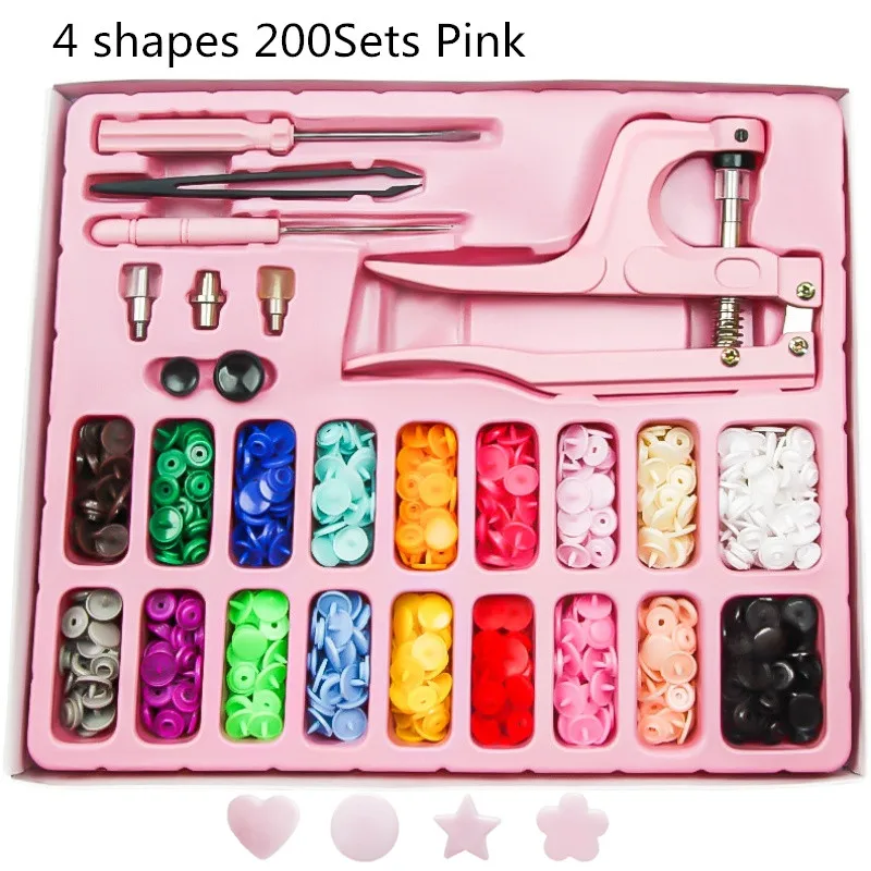 New Suit 10 Colors Multifunction Snaps Pliers Set 200pcs T5 Plastic Resin Buttons for DIY Sewing & Crafting Clothing Tool
New Suit 10 Colors Multifunction Snaps Pliers Set 200pcs T5 Plastic Resin Buttons for DIY Sewing & Crafting Clothing Tool