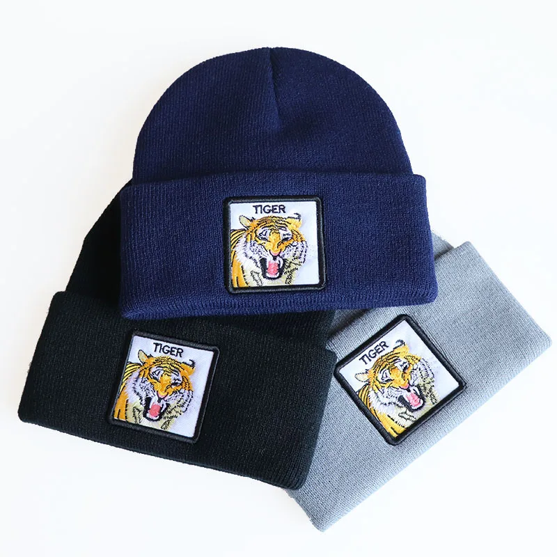 Unisex Animal Tiger Embroidered Knitted hat Embroidered Pullover Hat Ski Hat Wool Hip Hop Cap Skullies Beanies Party Gift
Unisex Animal Tiger Embroidered Knitted hat Embroidered Pullover Hat Ski Hat Wool Hip Hop Cap Skullies Beanies Party Gift